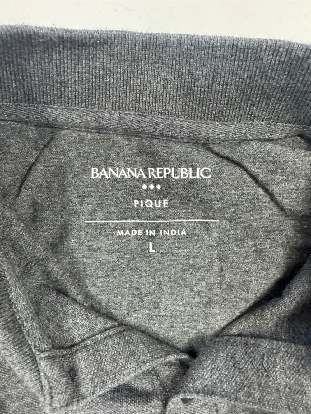 Banana Republic Charcoal Gray Polo Shirt